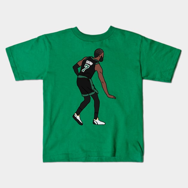 Jaylen Brown "Too Small" Kids T-Shirt by rattraptees